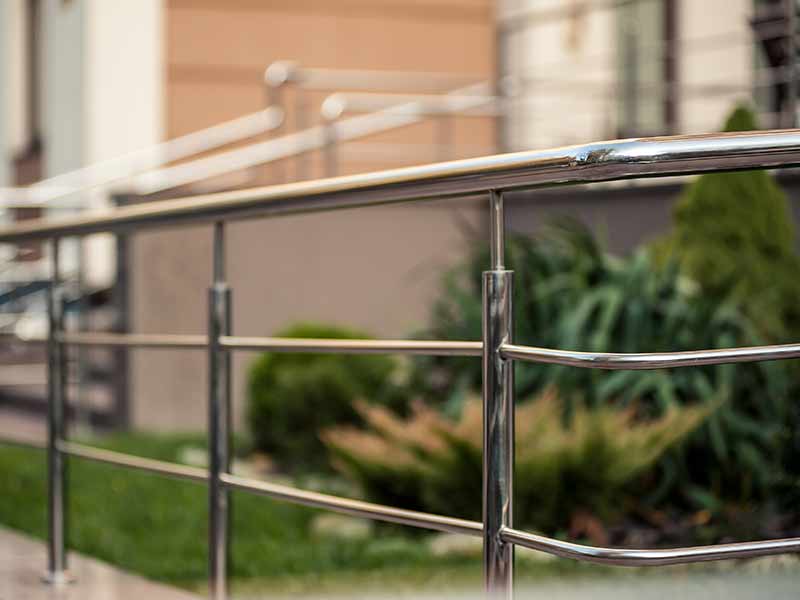 Lexan Construction Steel Balustrade